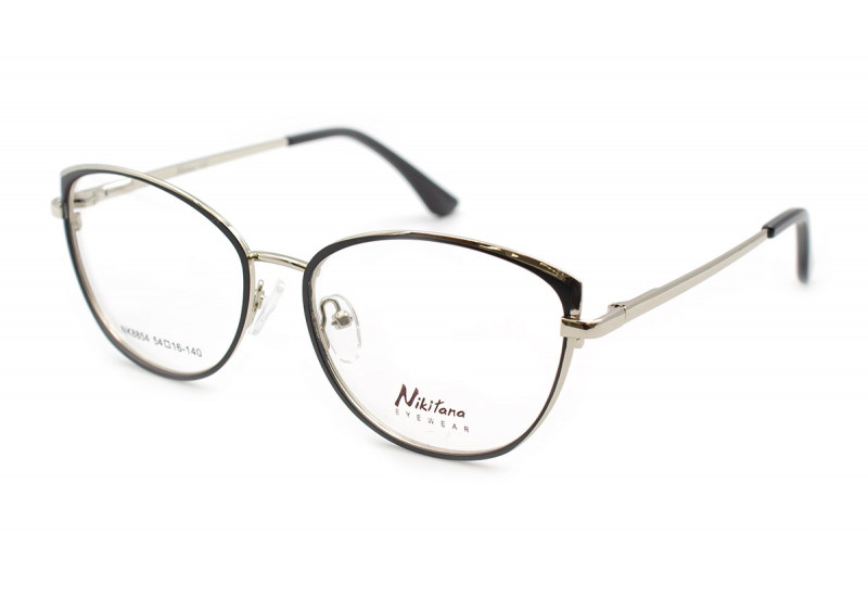 Круглі металеві окуляри для зору Nikitana 8854